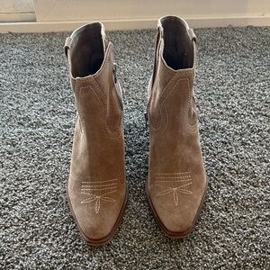 Dolce Vita Brown Suede Ankle Booties